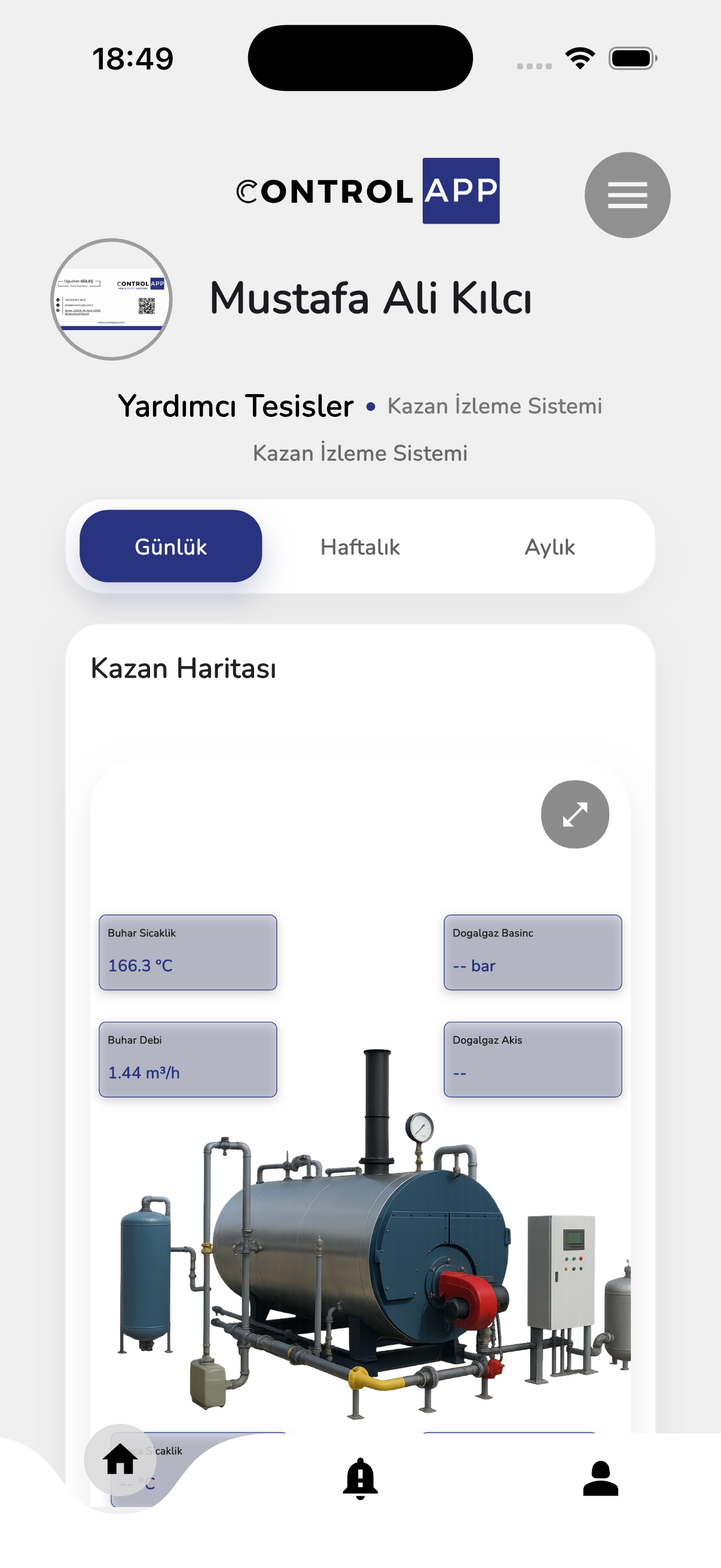 ControlApp — Kazan İzleme